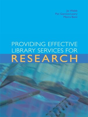 cover image of Providing Effective Library Services for Research